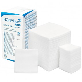 KOMPRESY WŁÓKNINOWE NIEJAŁOWE NONVI LUX ZARYS 7,5 X 7,5CM