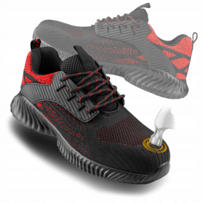 BUTY ROBOCZE PÓŁBUTY MĘSKIE OBUWIE SPORTOWE LETNIE ODDYCHAJĄCE Z PODNOSKIEM